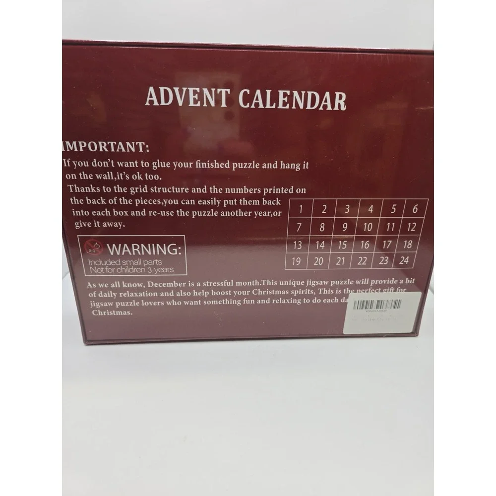 1008 Pc Christmas Advent Calendar Jigsaw Puzzle Santa Claus Family Christmas NEW